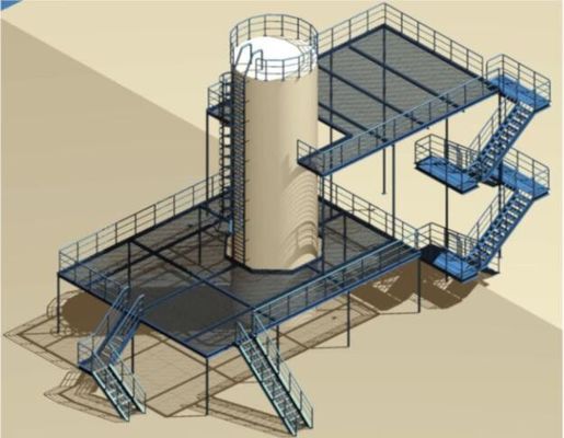 Platform Struktur Baja Sangat Tahan Lama Platform Peralatan baja fleksibel
