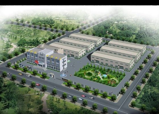 Desain Modern Panjang Besar Mudah Mengumpulkan Struktur Baja Lokakarya Industri Berat