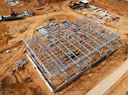 Proses Pabrik Struktur Baja Prefab Portal Lokakarya Struktur Baja