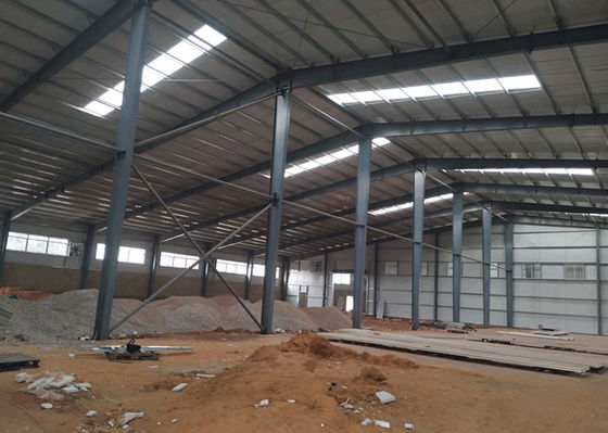 Bengkel Fabrikasi Baja Bingkai Hangar Struktur Baja Industri Pabrikan