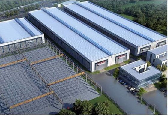 Bangunan Baja Prefabrikasi Metal Shed Bangunan Baja Gudang