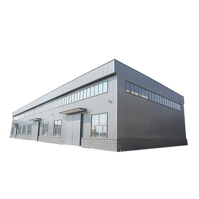 Bangunan Prefab Rangka Gable Metal Ringan Struktur baja industri