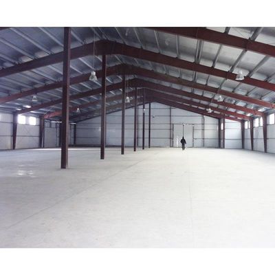 Bangunan Prefab Rangka Gable Metal Ringan Struktur baja industri