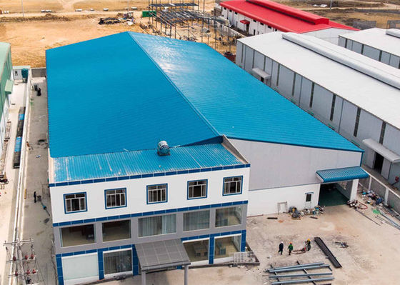 Bangunan Bengkel Struktur Baja Industri Tahan Lama Bending ISO9001