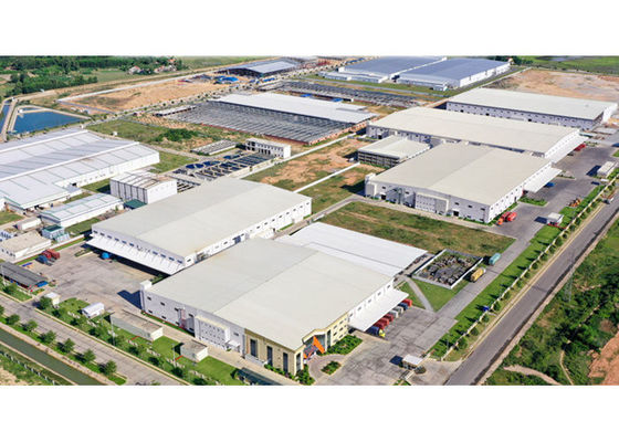 Q355 / Q235 Struktur baja Pabrik Kerangka Garasi Bangunan Prefab Konstruksi