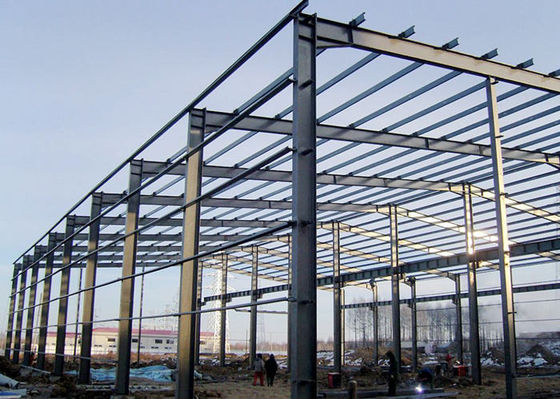 Prefabrikasi Konstruksi Logam Struktur Baja Kerangka Gudang Garasi Pabrik