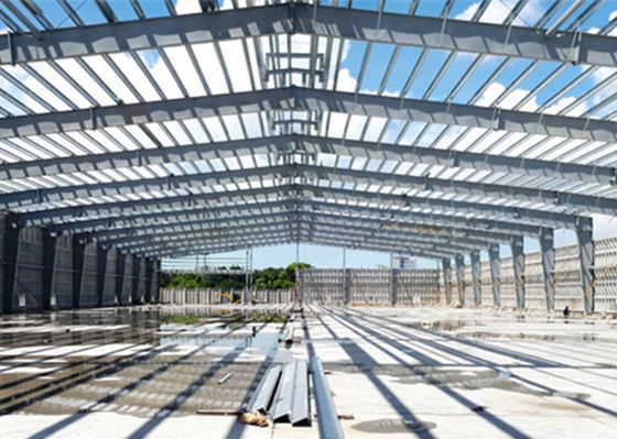 Prefabrikasi Konstruksi Logam Struktur Baja Kerangka Gudang Garasi Pabrik