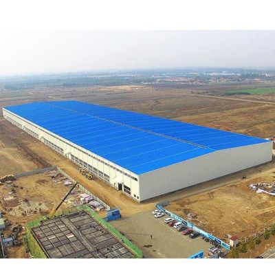 Pemasangan Prefabrikasi Industri Bagian H Struktur Baja Frame Gedung Gudang