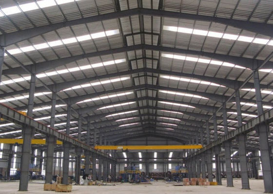 Struktur Baja Prefabrikasi Industri Frame Gudang Konstruksi Gedung Garasi