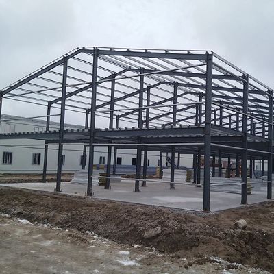 Bangunan Metal Prefab Struktur Baja Lokakarya Struktur Kerangka Portal
