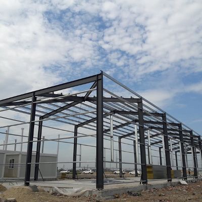 Bangunan Metal Prefab Struktur Baja Lokakarya Struktur Kerangka Portal