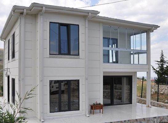 Struktur Baja Bangunan Hunian rumah prefabrik desain khusus