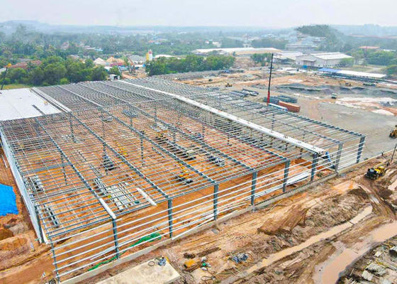 Bengkel Garasi Struktur Baja Prefabrikasi Bangunan Rangka Industri
