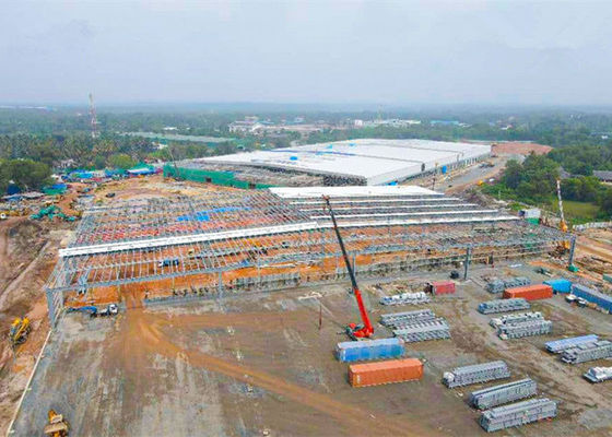 Bengkel Garasi Struktur Baja Prefabrikasi Bangunan Rangka Industri