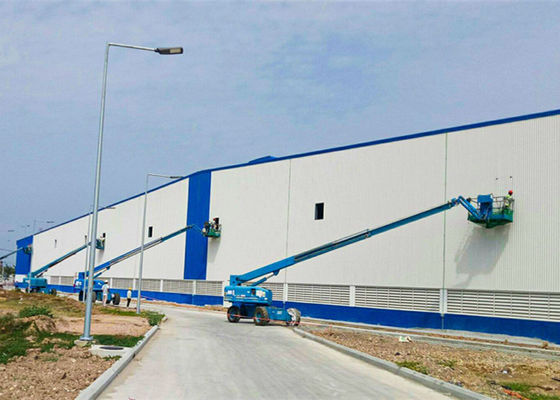 Struktur Baja Fabrikasi Bengkel Industri Konstruksi Bangunan Pabrik