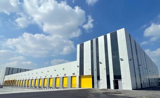 Garasi Ringan Hot Rolled / Las H Bagian Steel Struktur Workshop