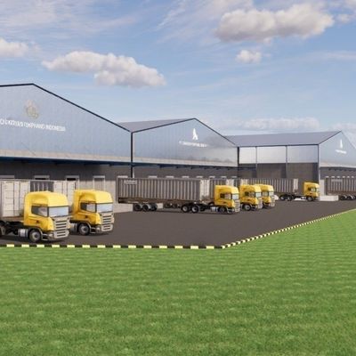 C / Z-Section Steel Purlin Metal Warehouse Dengan Warna Steel Sheet Wall