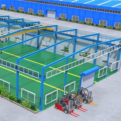 Hot Rolled H Section Steel Beam Steel Structure Warehouse dengan Q355B Steel