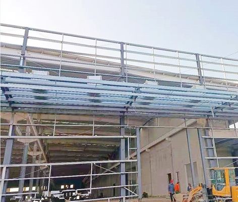 Konstruksi Logam Struktur Baja gudang Dengan Aluminium / PVC Windows