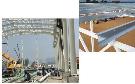 Isolasi Opsional Struktur Baja Gudang Dengan Warna Lembar Baja Dinding