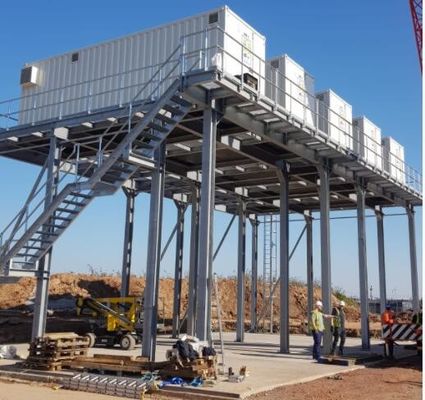 Platform Struktur Baja Pabrik Kapasitas Beban Tinggi Untuk Industri