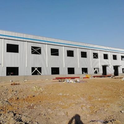 Bangunan Kerangka Gable Metal Ringan Lokakarya Struktur Baja Industri