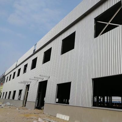 Bangunan Kerangka Gable Metal Ringan Lokakarya Struktur Baja Industri