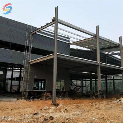 Hot Rolled/Welded H-Section Steel Commercial Steel Frame Building untuk bengkel