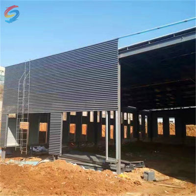 Hot Rolled/Welded H-Section Steel Commercial Steel Frame Building untuk bengkel