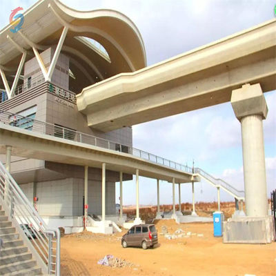 Bangunan Kerangka Baja Dengan Baja Bagian H Yang Digulung Panas/Dibenturkan Untuk Stasiun Metro