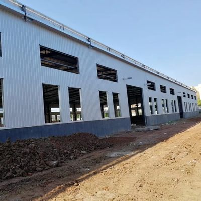 Custom Steel Structure Shed Fabrication Warehouse Untuk Bangunan Konstruksi