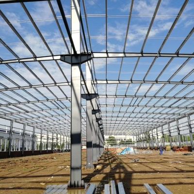 Q355B PEB Struktur Baja Bangunan gudang prefabrikasi baja