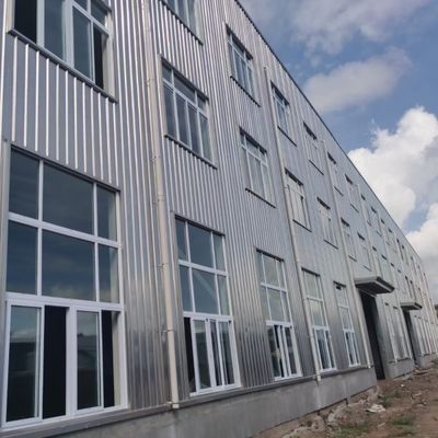 Mudah dirakit Waterproof Bangunan Prefab Struktur Baja Gudang
