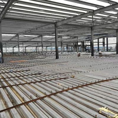 Mudah dirakit Waterproof Bangunan Prefab Struktur Baja Gudang