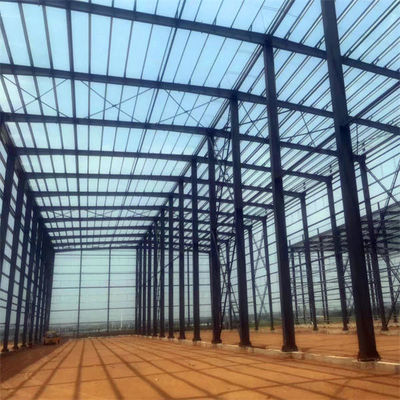 Bangunan Industri Struktur Baja Prefabrik Bengkel Konstruksi Logam Bangunan