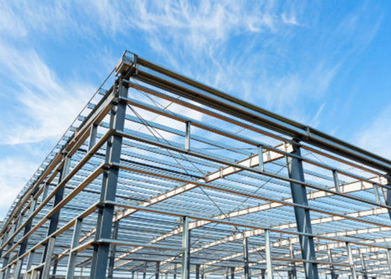 Struktur baja prefabrikasi Garasi bengkel Bangunan rangka hangar industri