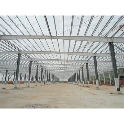 Gudang Struktur Baja Prefab Dengan Isolasi Opsional Dan Jendela Aluminium