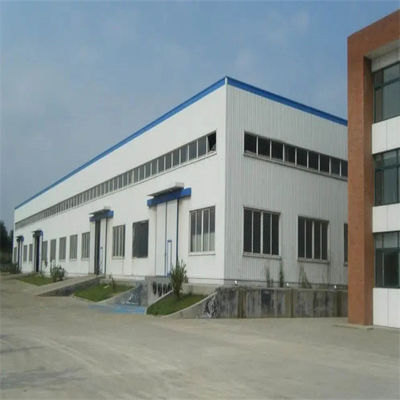 Aluminium Alloy Window Metal Building Workshop dengan dan Perawatan Permukaan Galvanized