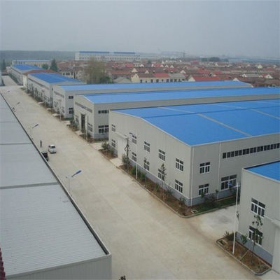 Aluminium Alloy Window Metal Building Workshop dengan dan Perawatan Permukaan Galvanized