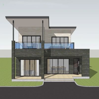 Isolasi panas tinggi Struktur baja ringan Villa Untuk Desain Aman Dan Kuat