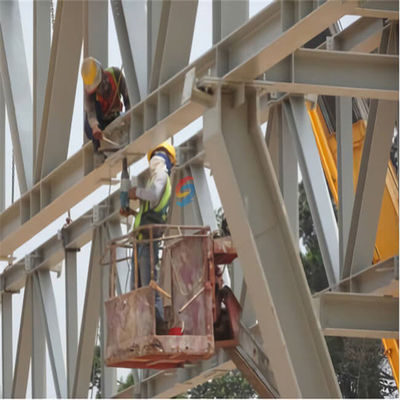 Struktur baja yang disesuaikan Desain penyimpanan gudang logam yang sudah disesuaikan