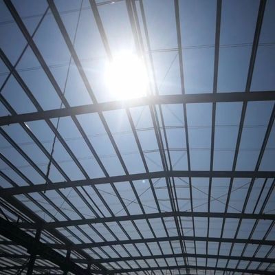 Prefab Long Span Steel Frame Warehouse Industrial Dengan Desain Disesuaikan