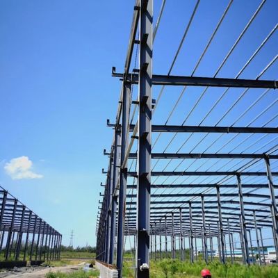 Portal Frame Struktur Baja Gudang Untuk Penyimpanan Dengan Baja Bagian H