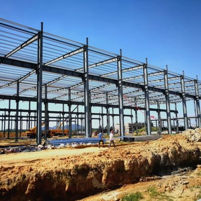 Portal Frame Struktur Baja Gudang Untuk Penyimpanan Dengan Baja Bagian H