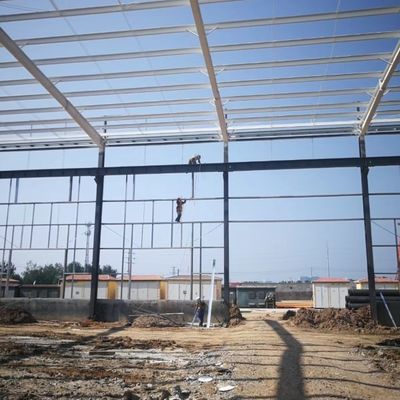 Portal Frame Struktur Baja Gudang Untuk Penyimpanan Dengan Baja Bagian H
