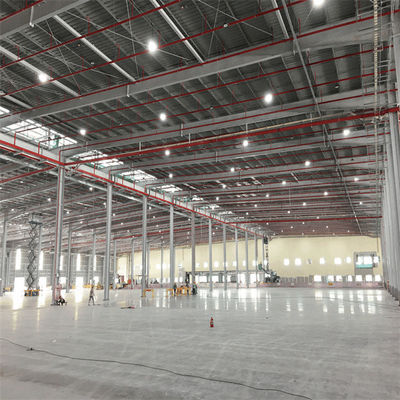 Hot Rolled/Welded H Section Steel Metal Building Workshop untuk aplikasi tugas berat