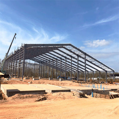 Hot Rolled/Welded H Section Steel Metal Building Workshop untuk aplikasi tugas berat