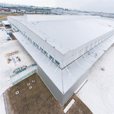Hot Rolled/Welded H Section Steel Metal Building Workshop untuk aplikasi tugas berat