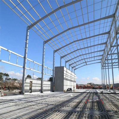 H bagian baja struktur Welded gudang untuk atap miring dan dinding panel sandwich
