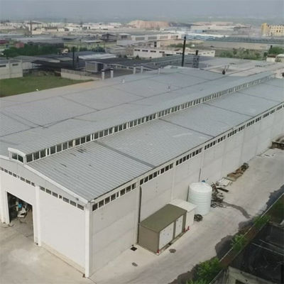 Gedung Baja Berskala Besar Gudang Dengan Hot Rolled H Bagian Kolom Baja